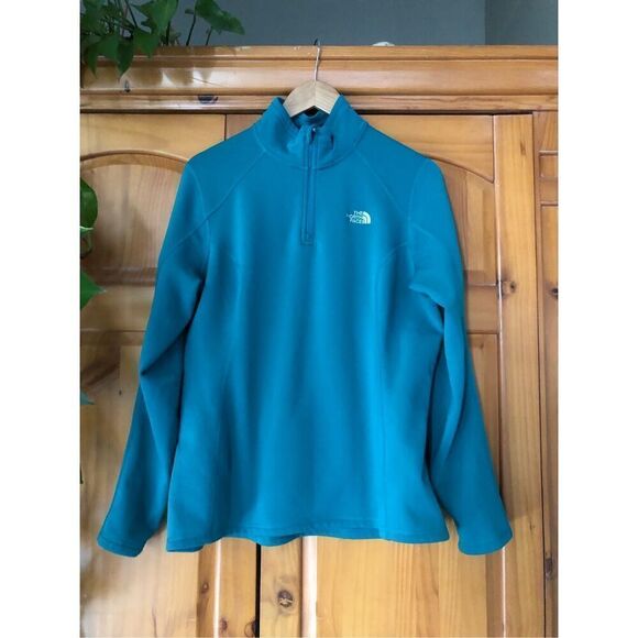 The North Face Flight Series Womens 1/4 Zip Up Sweatshirt Green SZL - Picture 1 of 12